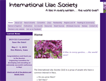 Tablet Screenshot of internationallilacsociety.org